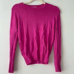 Zara Hot Pink Fitted Sweater Size S